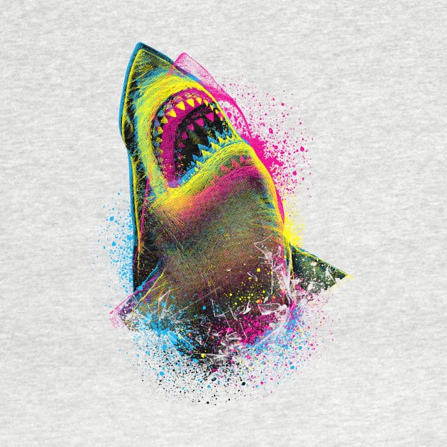 Cmyk Shark by Moncheng